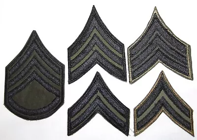 Lot Of 5 Original Vietnam First Pattern Subdued Chevrons Stripes On Twill • $19.99