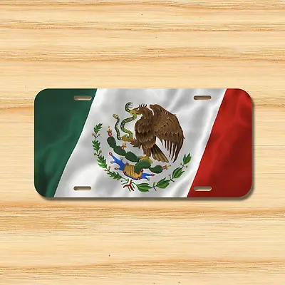 Mexican Flag License Plate Vehicle Auto Tag Mexico City Oaxaca FREE SHIPPING • $14.99