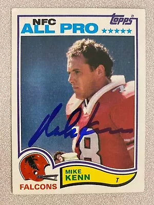 Mike Kenn Signed ATLANTA FALCONS Card  1982 TOPPS • $5.95