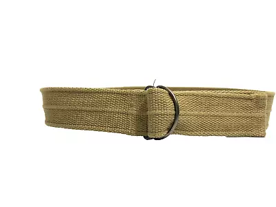 Men's Belt Brown 36-38 Canvas Webbed Woven D Ring Casual Jeans Belt Men • $12.74