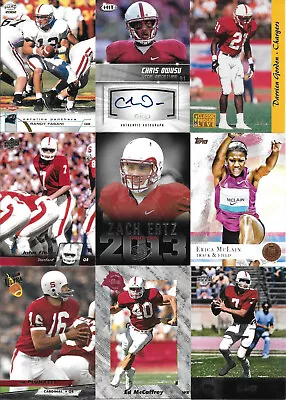 Stanford Cardinal Card Lot Chris Owusu Auto Jim Plunkett John Elway Ed Mccaffrey • $5.99