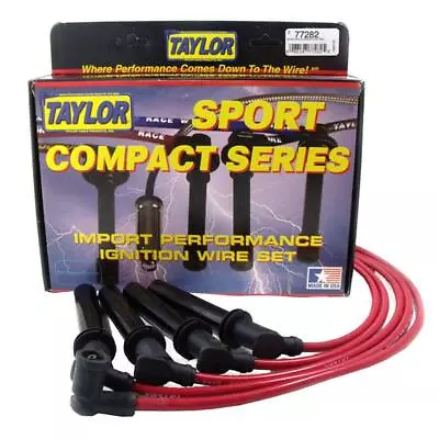 Taylor Spark Plug Wire Set 77282; Spiro Pro 8mm Red For 87-92 Volkswagen 1.8/2.0 • $49.99