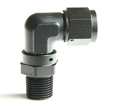 $14.99 • Buy 90 Degree - 4 AN Swivel Female To 1/8  NPT Male Fitting Adapter 