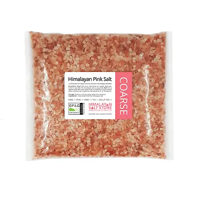 PINK HIMALAYAN ROCK SALT | 2KG COARSE | ORGANIC | Natural Food Table / Bath Salt • £6.30