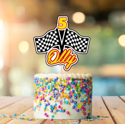 Personalised Formula One F1 Racing Car Cake Topper Any Age Any Name Cars • £4.50