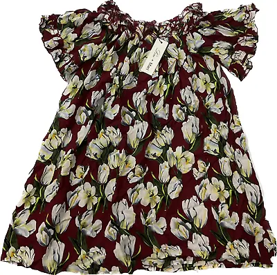 Lori And Mari Shirt Dress Womens Size S Multicolor Floral Lined • $20.99