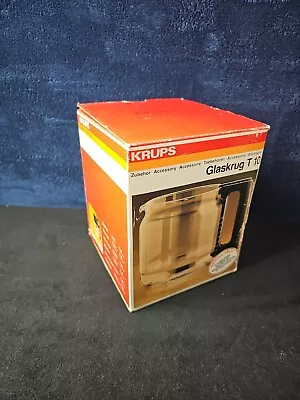 KRUPS Original Glaskrug T10 Replacement Coffee Pot New In Vintage Box Black Hndl • $25