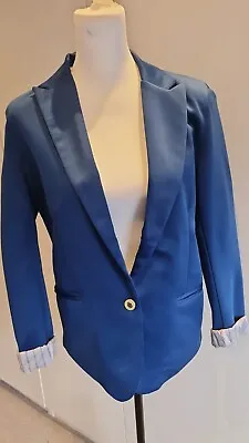 £25 • Buy Zara Royal Blue Nautical Blazer Jacket Size XL