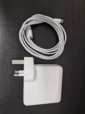 Genuine 96W USB-C Macbook Pro /Air Power Adapter Charger + 2m Cable A2166 • £31.99