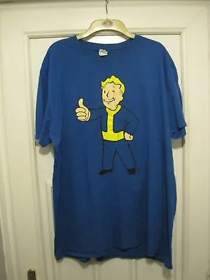 Royal Blue Fallout Vault Boy T-Shirt Xbox. Size 2XL. • £9.99