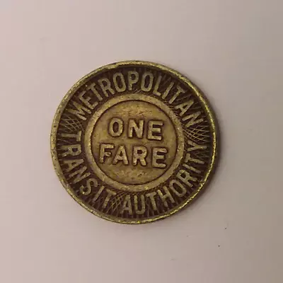 Boston Metropolitan Transit Authority Massachusetts One Fare Transit Token • $7.95