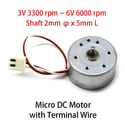 Micro 300 DC Motor With Terminal Wire 3V 3300rpm 6V 6000rpm Mini Electric Motors • $5.49