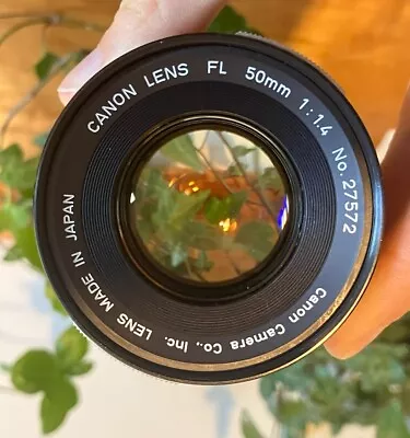 Canon FL 50mm F/1.4 (Canon FD) Fast Vintage Lens • £60