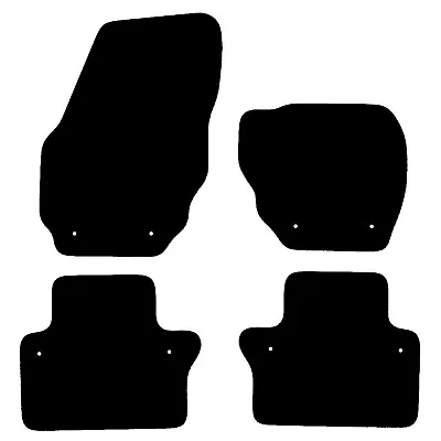 Fits Volvo S80 2006 To 2016 Tailored Black Car Floor Mats Set (4 Pcs & 8 Clips) • $28.62