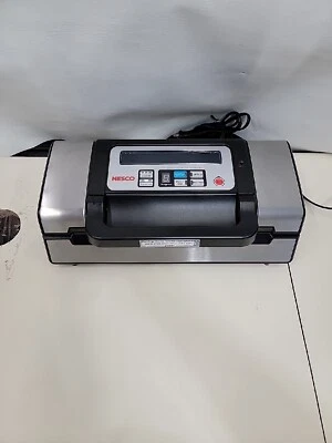 $60 • Buy Nesco VS 12 Deluxe Food Compact Vacuum  Sealer 130 Watts Silver, 2 Rolls Film