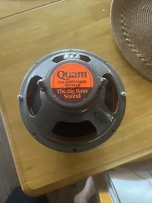 Vintage-Quam Air Suspension Speaker The Big Bass Sound-8C10FEXGB/ 270-8132 • $12