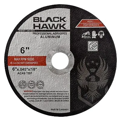 50 Pack - 6  X .045  X 7/8  Aluminum Cut-Off Wheels Non-Loading Cutting Disc • $74.99