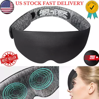 NEW 3D Sleeping Eye Mask For Men Women Soft Pad Blindfold Cover Travel Sleep USA • $6.49