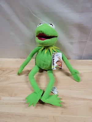 Disney Store Muppets Plush Kermit The Frog Stamp Park Exclusive Tags 18  • $37.19