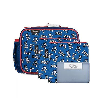 Simple Modern Disney Hadley Lunchbox 2.0 4-Piece Set Mickey Mouse • $21.24