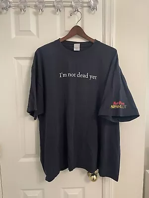 Vintage Y2K Monty Python Spamalot Tee Shirt Mens XXL Im Not Dead Black Faded • $19.95