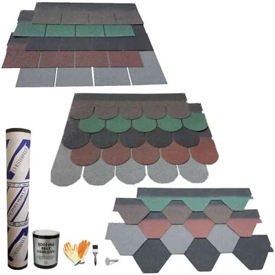 £385.75 • Buy Supaflex Roofing Felt Shingles Shed Bitumen Roof Tiles Complete Kit Inc Underlay