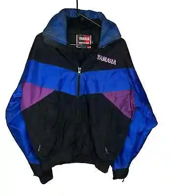 Vintage Yamaha Snowmobile Jacket Mens Medium Sportswear Color Block Racing Coat • $94.88