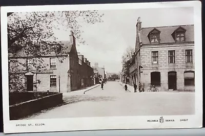 Postally Used 1909 Reliable Series Real Photo Postcard  Bridge Street Ellon. • £6