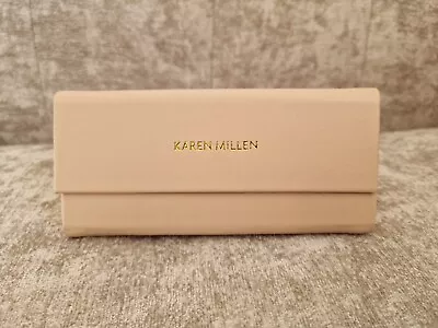 KAREN MILLEN Pink Faux Leather Foldable Glasses Case BNWOT • £9.98