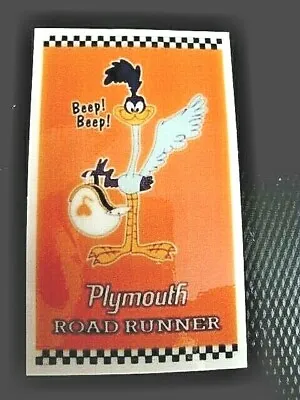 VINTAGE '68 Plymouth Road  Runner * STICKER * Another Mopar Factory Hot Rod Nice • $4.99