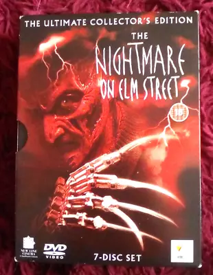 The Nightmare On Elm Street Collection (Box Set) (DVD 2004)  7 X Disc With Book • £8.99