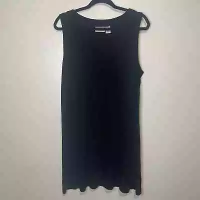 Chico's Travelers Women's Sleeveless Swing Dress/Tunic Black Size 3 • $30