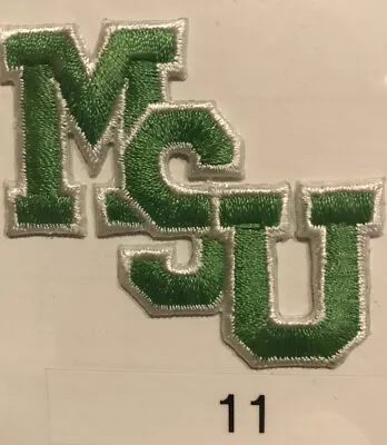 MICHIGAN STATE University MSU SPARTANS ~ VTG NEW Sewn Text Patch NCAA College • $8.99