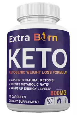 (1 Pack) Official Extra Burn Keto Pills Advanced Formula Maximum Strength  • $17.99