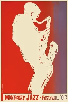 Monterey Jazz Festival POSTER 1964 Miles Davis Dizzy Gillespie Thelonius Monk • $26.89