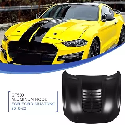 Fit For Ford Mustang 2018-2023 GT500 Style Aluminum Front Hood With Air Vent • $987.70