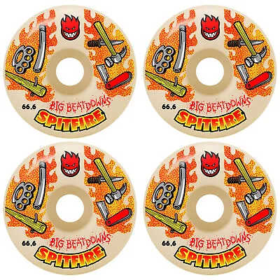 Spitfire Skateboard Wheels 66.6mm F4 99A Big Beatdowns Classics Natural • $47.95