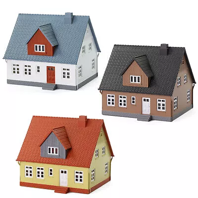 3pcs Model Trains N Scale 1:160 Model Village House Pre-built Building Diorama • $34.99