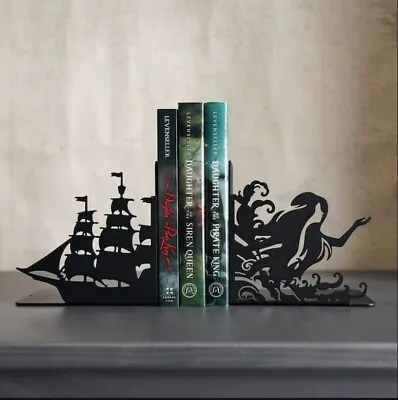 Book Ends | Daughter Of A Pirate King By Tricia Levenseller | Heavy Duty Metal • $36