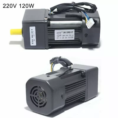 220V 120W AC Gear Motor Electric With Variable Speed Controller 1:10 125 RPM/MIN • $166.95