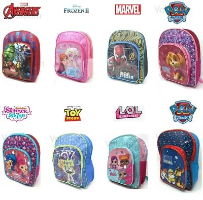 Boys Girls Kids Backpack Junior Toddlers Deluxe Character Rucksack School Bag UK • £8.95