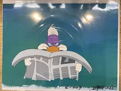 DARKWING DUCK Animation Cel Vintage Cartoons Disney Production Art 90’s Tv I14 • $149.99