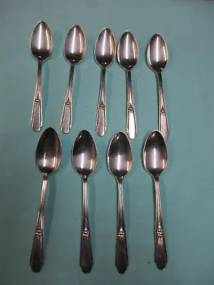 Vintage WM Rogers IS Spoons Set Of ( 9 )  - 6'' • $6.99