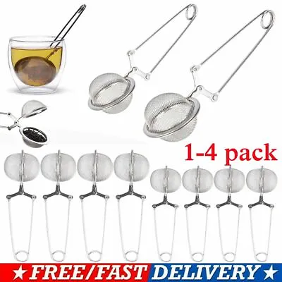 $6.64 • Buy Stainless Steel Spoon Tea Leaves Herb Mesh Ball Infuser Filter Squeeze Strainer