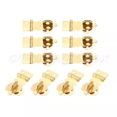 $7.13 • Buy 10pcs X Gold Brass Box Latch Clasps Jewelry/Gift/Wine Box Toolbox Latch Clasps