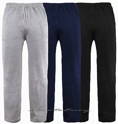 Mens Jogging Bottoms Fleece Tracksuit Joggers Trousers Bottoms Pants M-L-XL-XXL. • £11.95