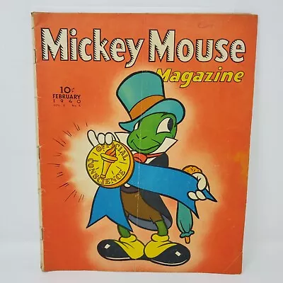 Mickey Mouse Magazine Vol. 5 No. 5 (February 1940 Comic) - Good/Very Good • $152.99