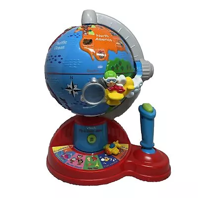 VTech Fly And Learn Globe Atlas Children Educational Interactive Toy Tested • $24.95