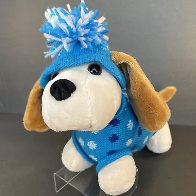 Dan Dee Dachshund Dog Collector Choice Plush Stuffed Animal Toy Blue Sweater Hat • $11.50