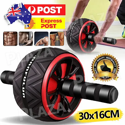 AB Abdominal Roller Wheel Fitness Waist Core Workout Exercise Wheel Gym Home • $15.95